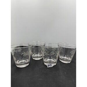 4- Homer Laughlin‎ "Celeste" Low Ball Glasses
